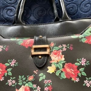 Flower Black purse